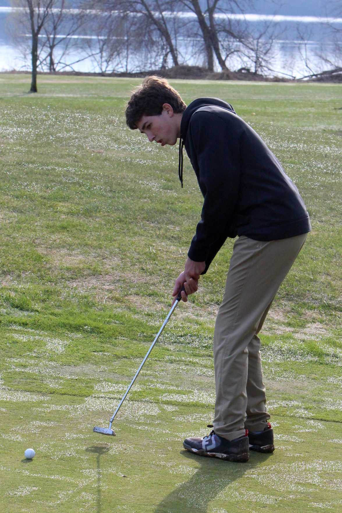 Cloverbelt-Dairyland boys golf invite at Lake Wissota golf 4-29-19